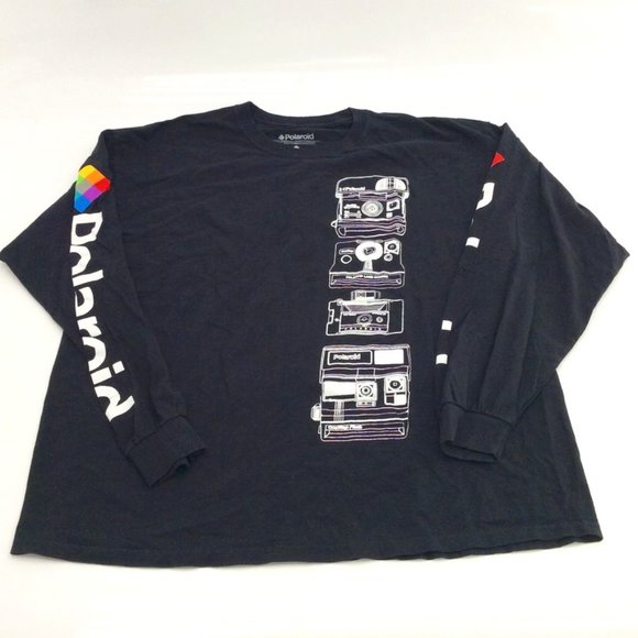 Polaroid Model Evolution Long Sleeve T shirt Black - Picture 1 of 4